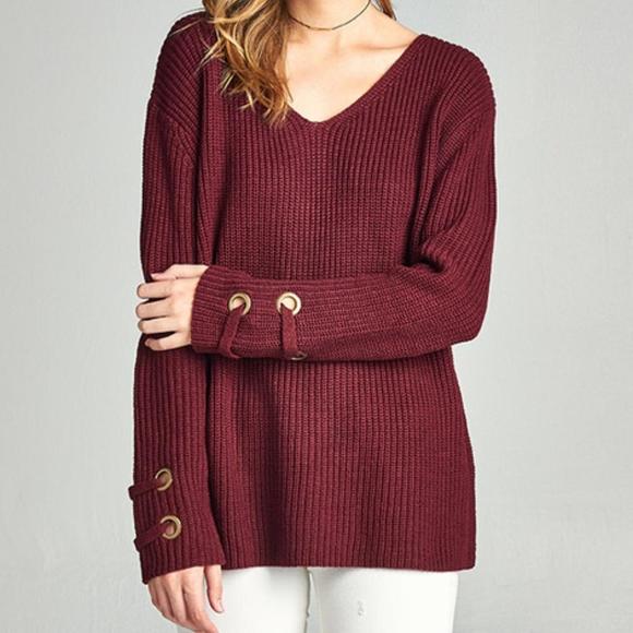 Burgundy Sweater - Picture 1 of 4